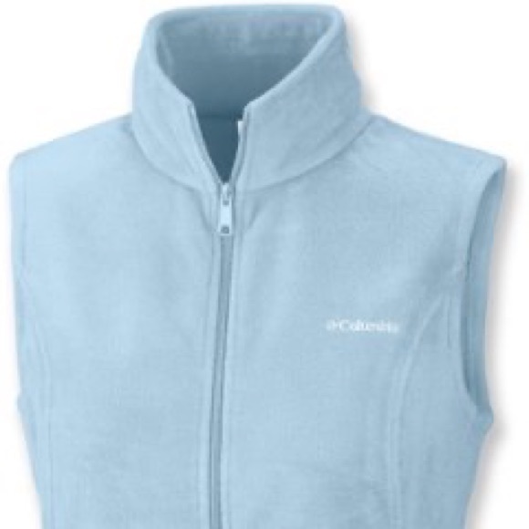 Columbia Benton Springs Blue Fleece Vest - Picture 2 of 6